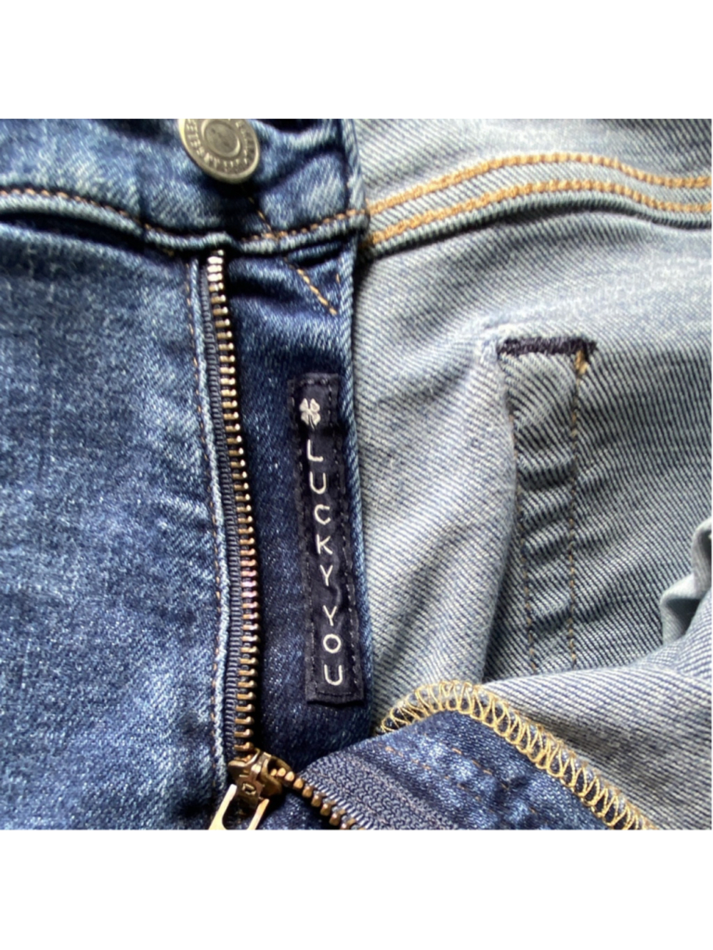 Lucky Brand Men’s 110 Slim Stretch Blue Denim Jeans Medium Wash Low Rise - Picture 4 of 11
